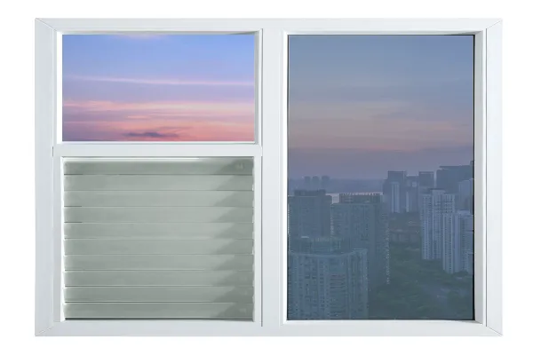 Glass shutter fixed window
