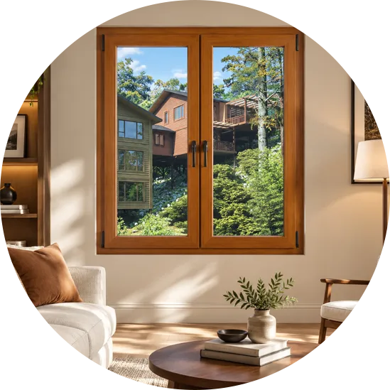 Laminated PVC‑U Casement Window