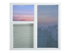 Glass shutter fixed window