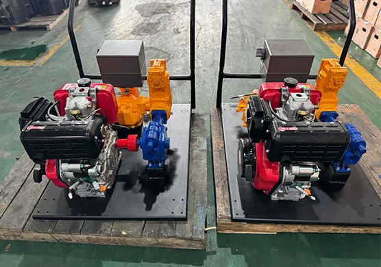 KYB vane pump with diesel engine+preset flowmeter