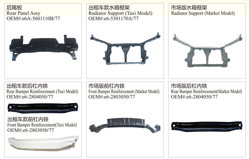 Auto Body Parts for Byd E6