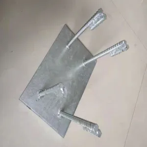 Galvanized pre embedded steel plate
