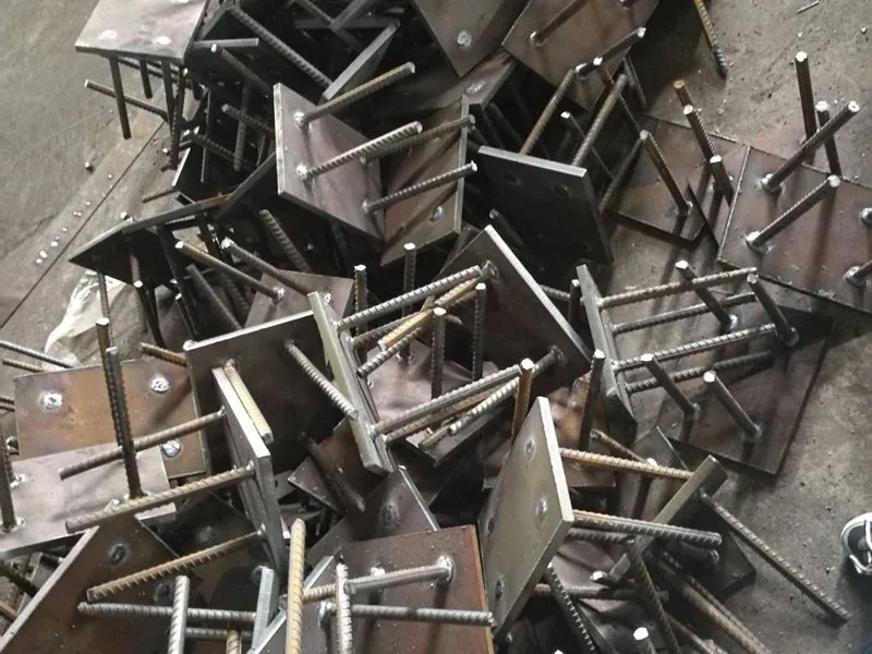 Embedded steel plate