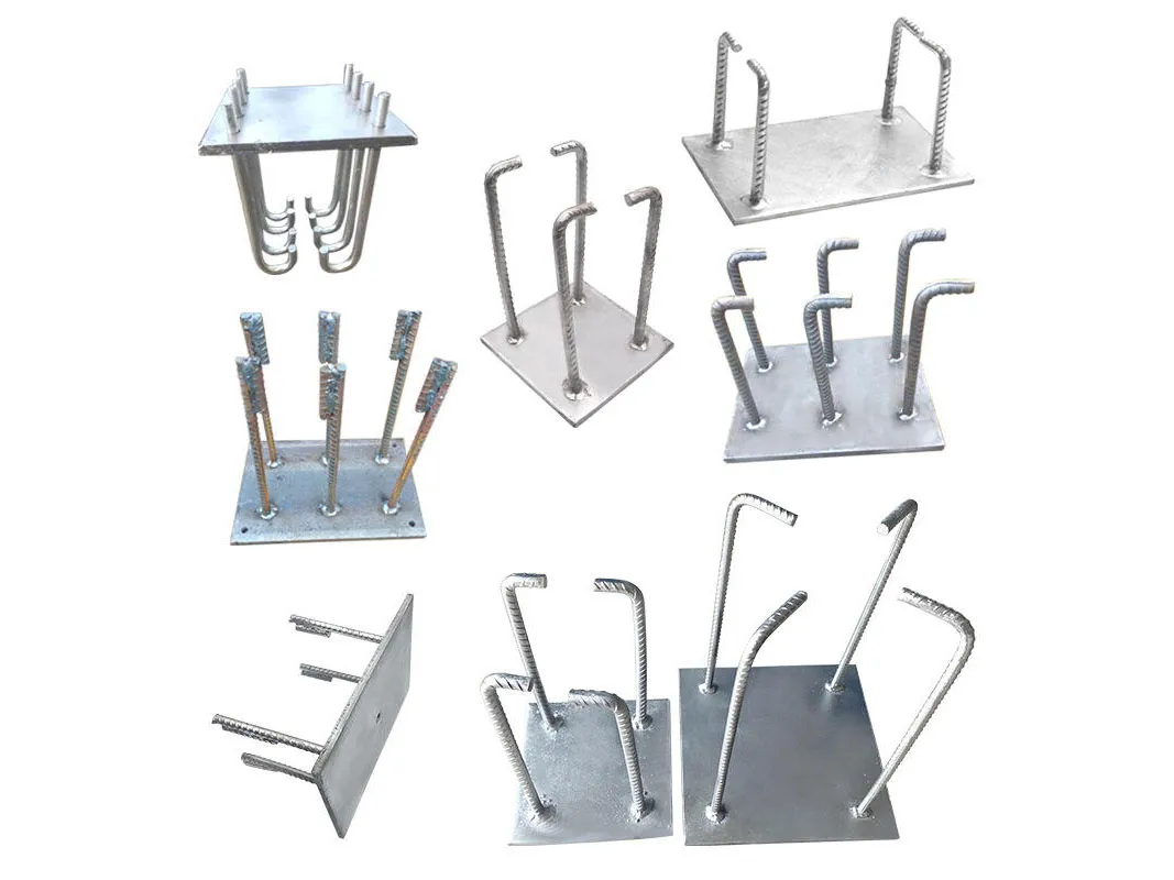 Hot dip galvanized pre embedded steel plate