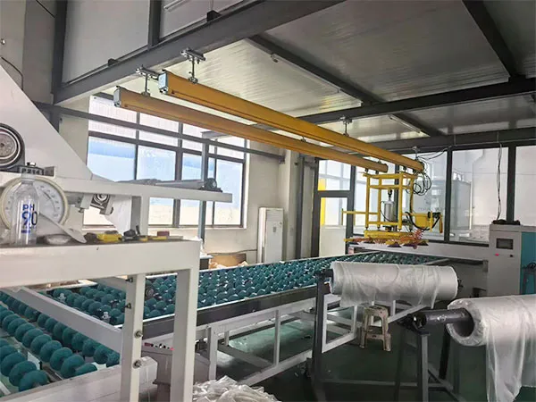 Laminated glass production line