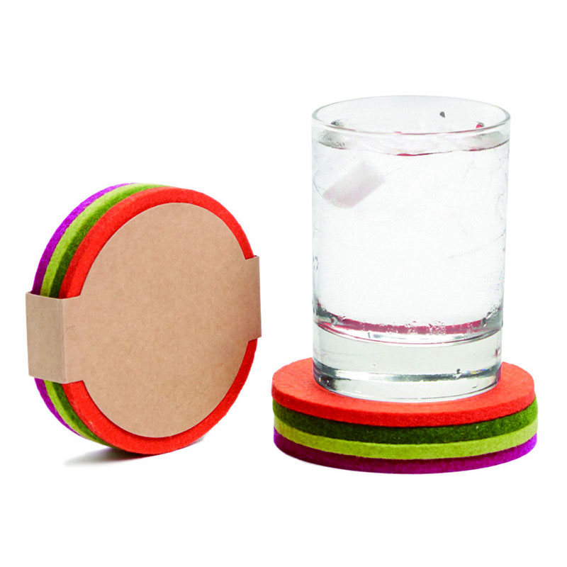 3mm Finequality Heat-resistant Useful Felt Coffee Cup Pad / Felt Placemat / Felt Coaster 