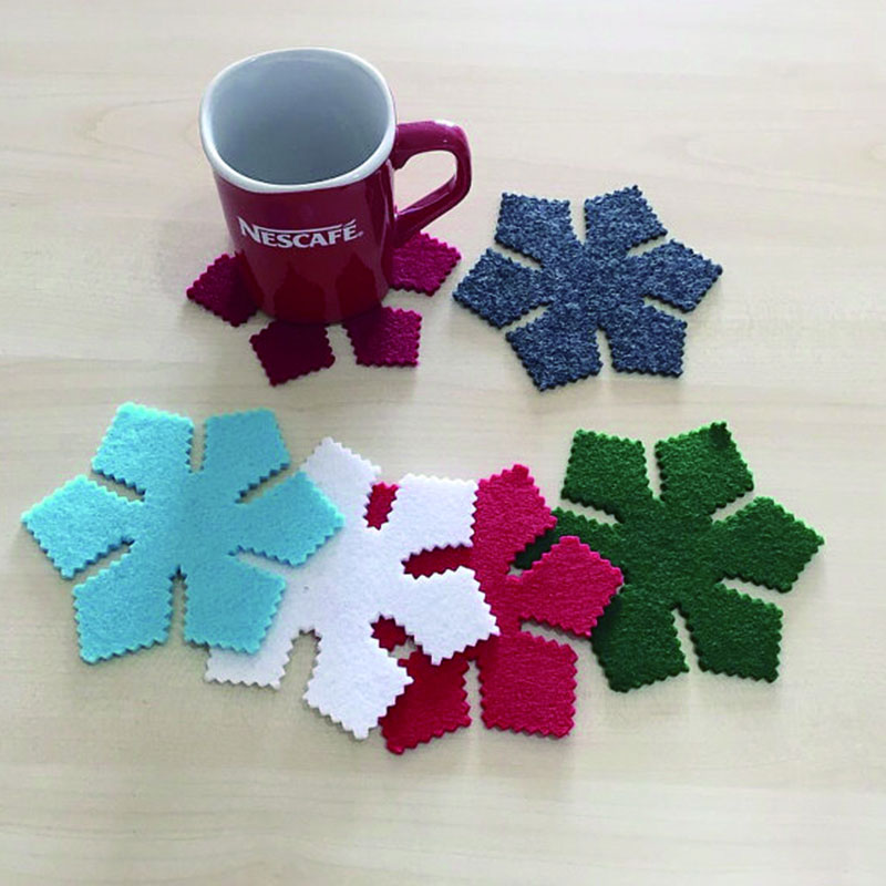 Lovely Felt Cup Coaster Felt Glass Mat Felt Placemat With Competitive Price 