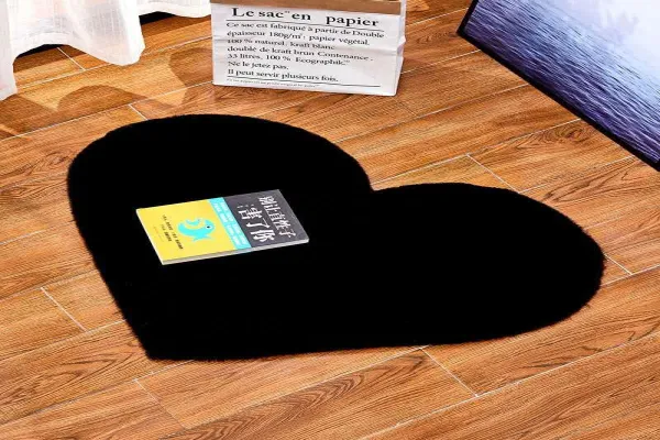 Custom Faux Rabbit Fur Area Rug for living room 