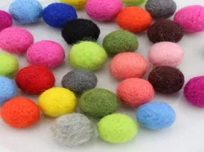 Clothes/festival decoration wool felt ball 