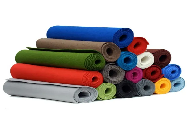 Promoción 100% lana fieltro rollos tela merino lana