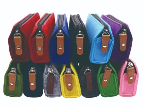 2 Pack custom felt pencil pen case felt pencil pen pouch bag