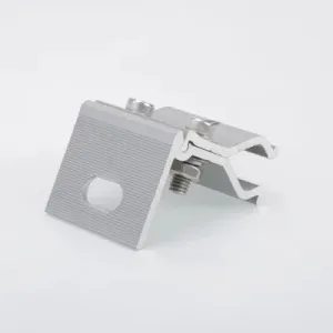 Solar Roof Clamp High – Strength Aluminum Solar Panel Mounting Clamp with Slotted Adjustment Hole