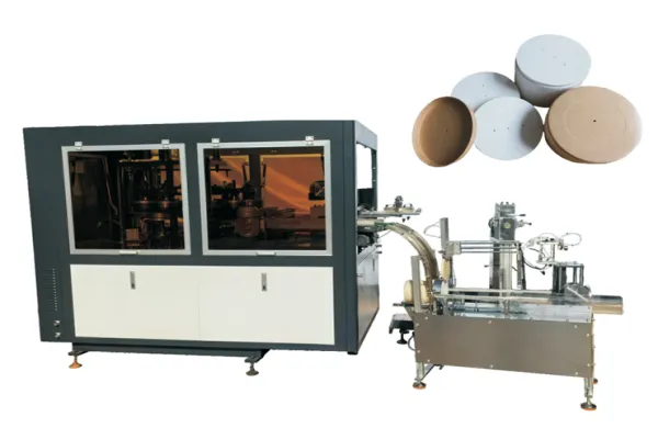 High Speed Disposable Paper  Bowl Lid Forming Machine