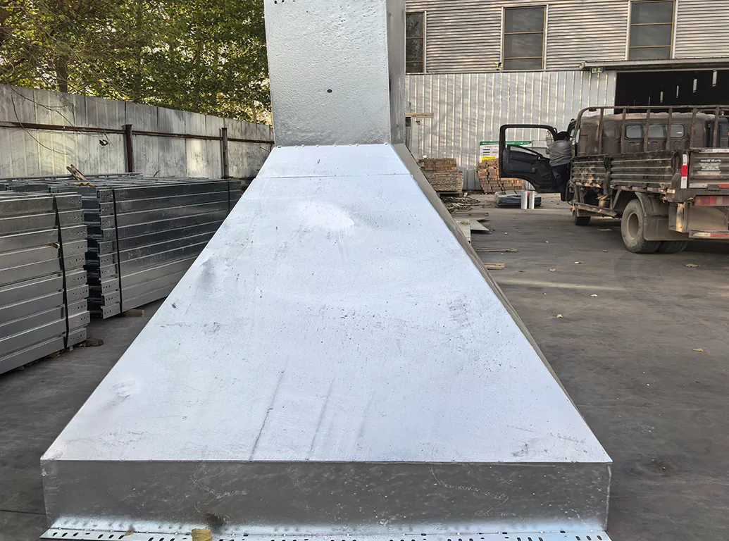 Application of vertical shaft cable tray