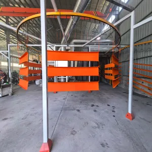 Customization of electrostatic spraying cable tray