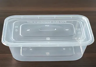 Envase Rectangular 450 Desechable de Pl&aacute;stico Reforzado Transparente 
