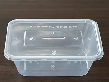 Envase Rectangular Desechable de Pl&aacute;stico Reforzado Transparente 1000 
