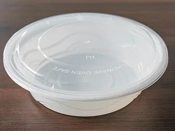 American Style 700 White Thickened Disposable Plastic Round Container 