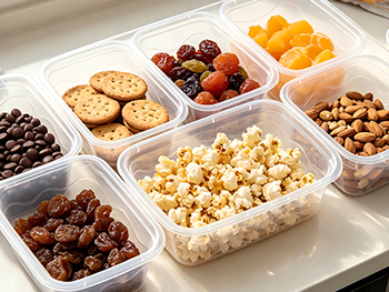 Compact American Style Clear Thickened Plastic Rectangular Containers for Snacks.png