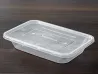 Envase Rectangular Pl&aacute;stico Desechable Reforzado Transparente 650