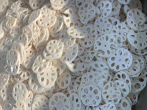 Quick-frozen lotus root slices