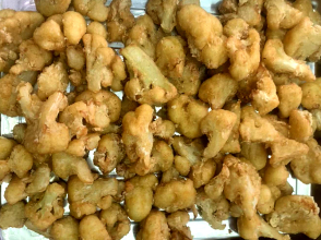 Pre-fried cauliflower
