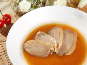 鴨肉のスライス