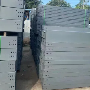 Powder-coated cable tray