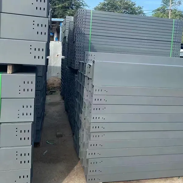 Powder-coated cable tray