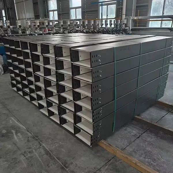 Powder-coated cable tray