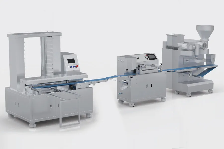 آلة الإنتاج الأوتوماتيكية HM-YB - آلة تغليف المعمول والكعك وحلويات الحشو