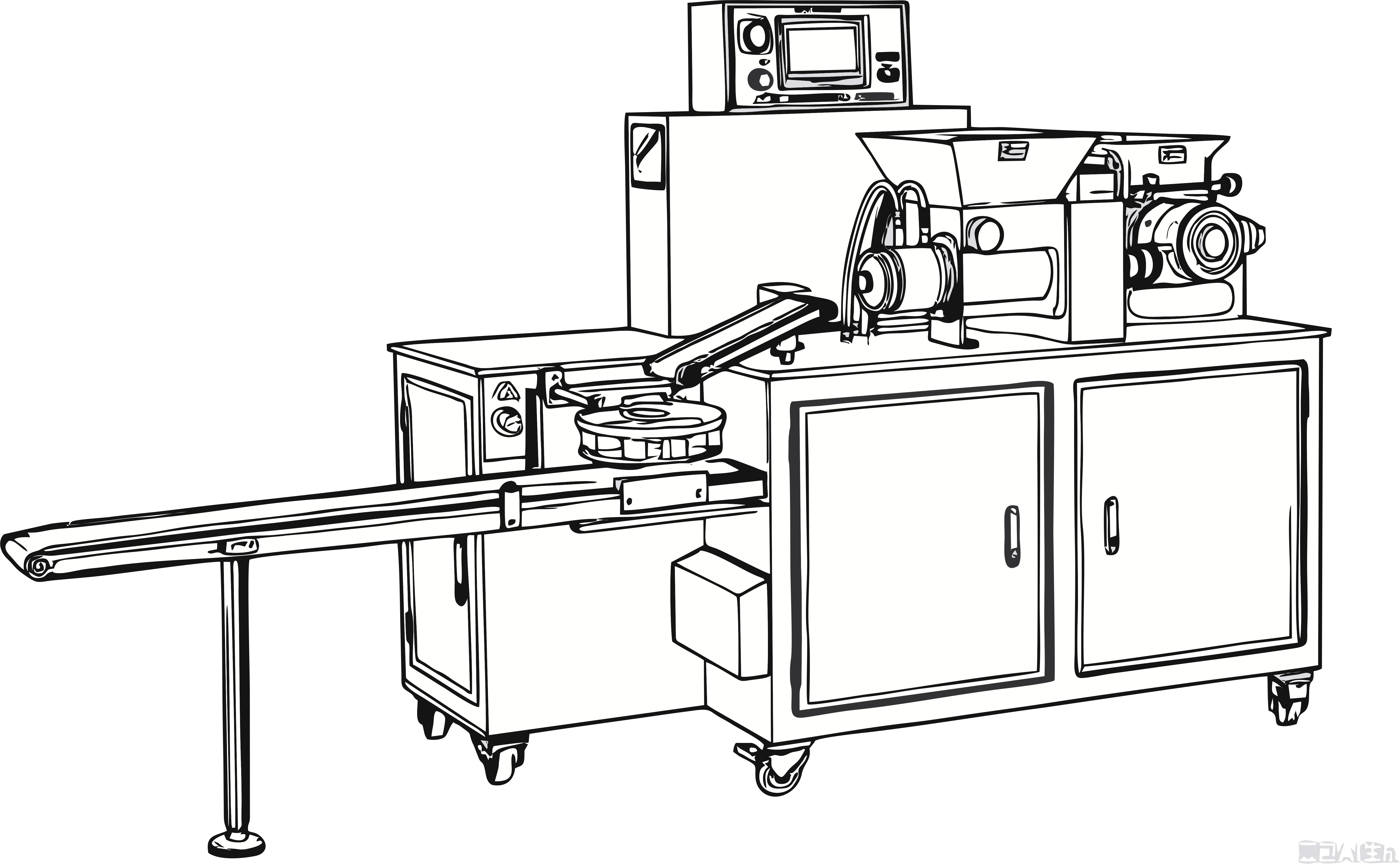 آلة اللفائف المحشوة بالبخار