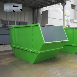 Gantry bin lewati wadah limbah bin