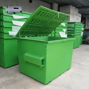 Bidone della spazzatura del carrello carico anteriore