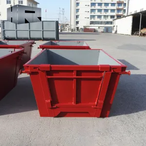 Industriële metalen skip bins met deur