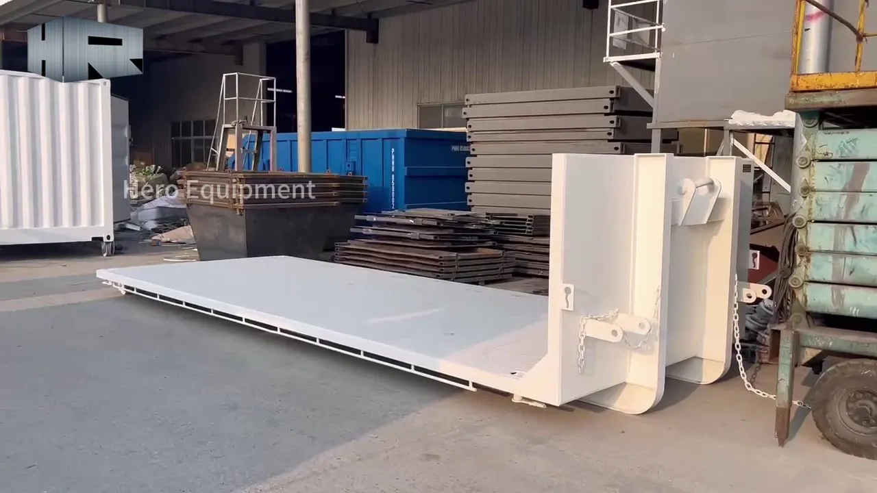 Hook lift flatbed