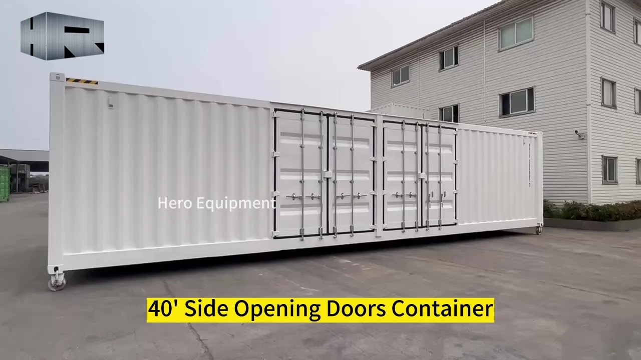 40ft side open door container