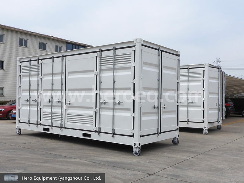 How is a dangerous goods container different from a standard shipping container?