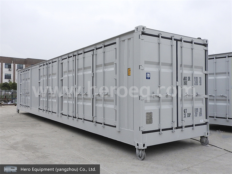 What are the main structural features of a side open container？