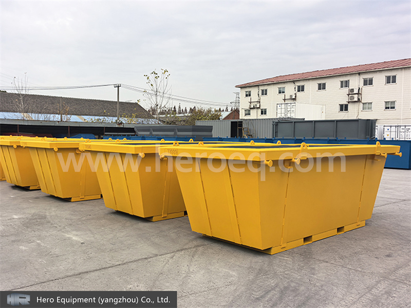 How does the thickness of steel affect the durability of a skip bin?