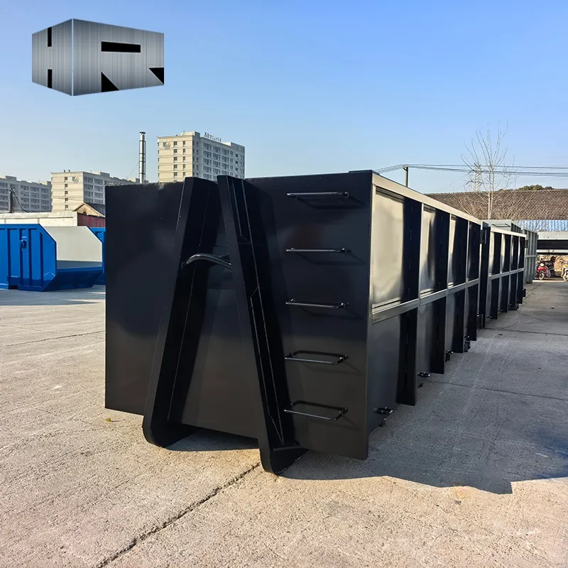 Steel Hook Lift Waste Bin