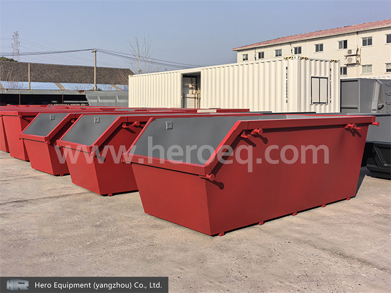 How does the thickness of steel affect the durability of a skip bin?