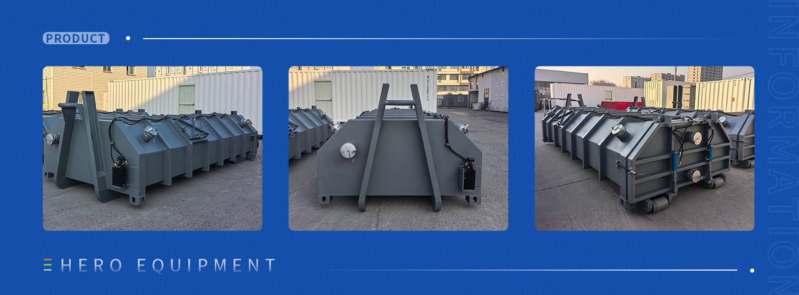 Hooklift Vacuum Container for Sewage Treatment Hooklift Vacuum Container for Sewage Treatment