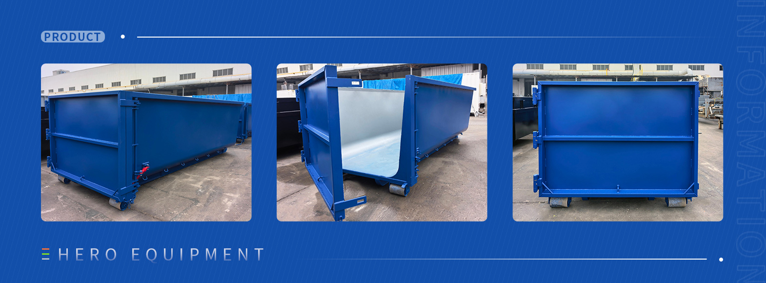 Hook Lift Bin for Construction Waste