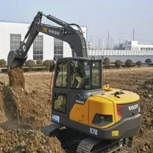 Used 7.5-ton Volvo EC75D compact excavator