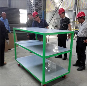 Customers Visit Workshop to Inspect Logistic Equipment Products