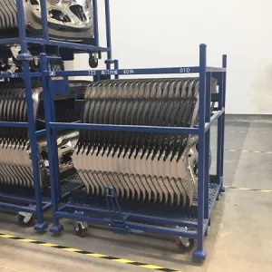 Heavy‑Duty Auto Front Door Inner Panel Turnover Rack