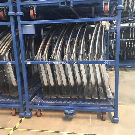 Heavy‑Duty Auto Side Outer Panel Turnover Rack With Casters