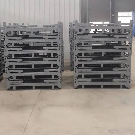Collapsible Stacking Metal Turnover Racks