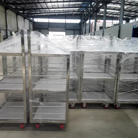 Stainless‑Steel Multi‑layer Logistics Trolley